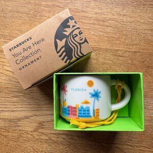 Starbucks You Are Here Collection Florida Ornament Mini Mug NIB